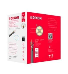 Cable U/UTP CCA Cat. 5e Dixon 3050 4Px24 AWG – 305m