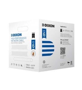 Cable U/UTP Dixon 9040/24 LSZH Cat. 6 4Px24 AWG LSZH – 305m