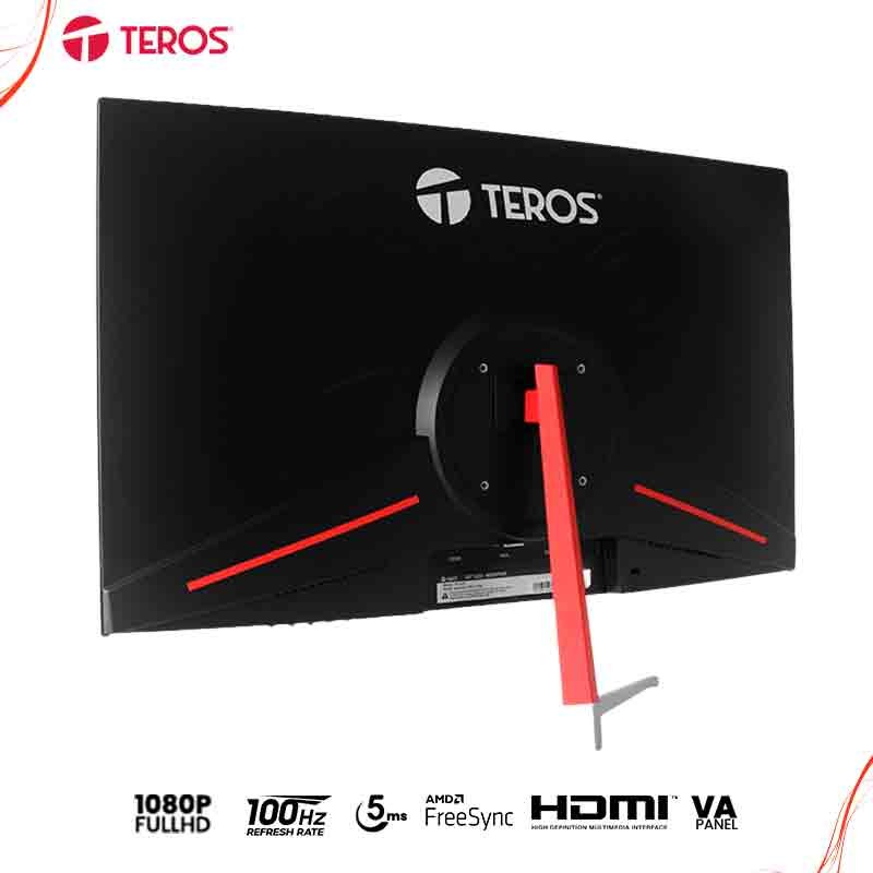 Monitor CURVO Teros TE-2401S, 23.8" VA, 100Hz,5ms, 1920x1080 Full HD, VGA, HDMI - Imagen 3