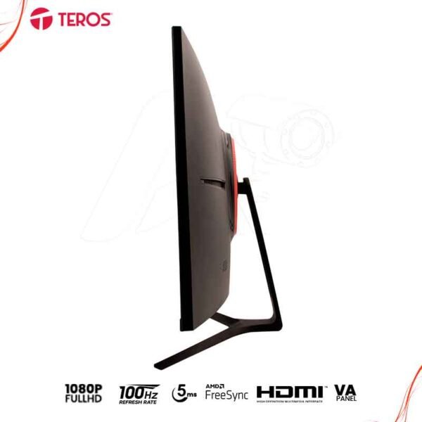 Monitor curvo Teros TE-2731S, 27" VA, 100Hz, 1920x1080, Full HD, HDMI, VGA,FREESYNC - Imagen 4