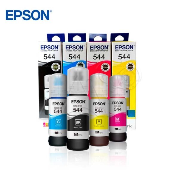 KIT X4 Tinta EPSON 544 Colores C-M-Y-BK ORIGINAL