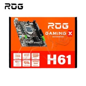 PLACA RDG H61, INTEL LGA 1155 2ª/3ª GEN, 2xDDR3 HASTA 16GB, HDMI, VGA,M.2 SSD PSI