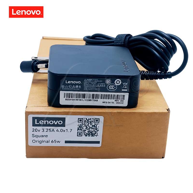 CARGADOR LENOVO ORIGINAL 20V 3.25A 65W PIN 4.0X1.7MM - Imagen 2
